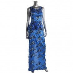 Blue Peplum Gown