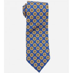 Baekgaard Riviera Blue Silk Classic Neck Tie
