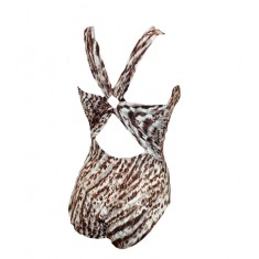 Animal Print One Piece Swimsuit