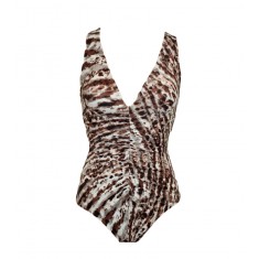 Animal Print One Piece Swimsuit
