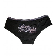 Black Cheeky Hiphugger Panty
