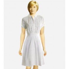 White Casual Lace Dress