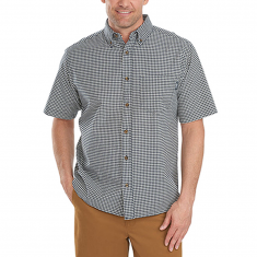 Black Gingham Pocket Button-Up
