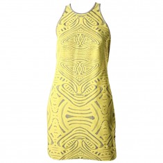 Yellow Sleeveless Casual Dress