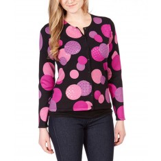 Purple & Pink Circle Cardigan