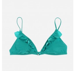 Green Ruffled Swim Separates