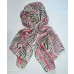 Zebra print Red Pretty womens Chinese chiffon Shawl Scarf 20x60 inch