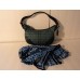 COACH PURSE SIGNATURE FABRIC & BLUE SUEDE PLUS SCARF!