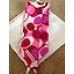 New Coach Pink/Red Signature "C" Heart Ponytail Scarf