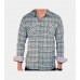 Green Plaid Long Sleeve  Shirt