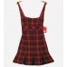 Red Plaid Rockabilly Dress
