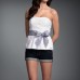 White Laced Floral tank top