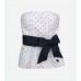 White & Black Polka Dots Tank Top