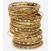 Oriental Gold Bangle Bracelets Set