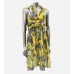 Yellow Silk Sleeveless Dress