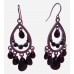 Black Chandelier Dangle Earring