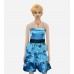 Breeze Tiered Satin Embellished Cocktail Dress