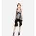 Amaya Assymetrical Black  Silk Dress