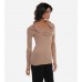 Cable Knit Cowl Neck Cardigan Sweater