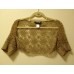 Wool Knitted w Gold Beads and Spancole Cardigan