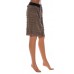 MOCHA SILK TIERED PENCIL SKIRT