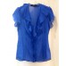 Chiffon Pleated Ruffled Dress Top
