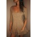 Stretch Knit Long Flared Snap Cardigan Shirt