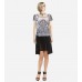Rakel Black Silk Lace Pleated Skirt
