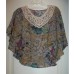 Batwing Sleeve Floral Blouse