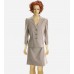 Beige Jacket & Skirt Suit