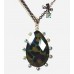 Black Leopard Crystal Necklace