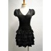 Black PartyRuffled Dress