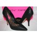 ICE Black Glitter Stiletto Heel