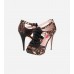 Iconnn Leopard Satin Women Peep Toe