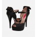 Pump Heels Peep Toe Glitter Shoe