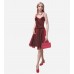 Betsey Johnson Simmery Burgundy Evening Gown