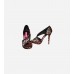 Walter Satin Leopard  Heels Shoe
