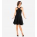 Black Criss-Cross Straps Dress