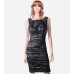 Shimmery Silk Ruched Cocktail Dress
