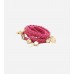 Braided Leather Cord Wrap Gold Charm Bracelet