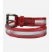 Red Clear Plastic Patent Leather Belt