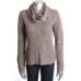 Brown Marled Long Sleeve Pullover Sweater