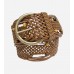 Brown Woven Fashion Belt