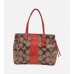 Chelsea Signature Stripe Shoulder Tote Bag