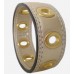 Gold Grommet Bangle Bracelet