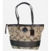 Brown Signature Stripe Tote