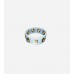 Sky Blue Leather Turn-lock Bracelet