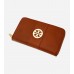 Continental Leather Zip Around Wallet