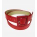 Red Patent Leather Ladies Belt