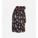 Floral Print Pleated Trapeze Top
